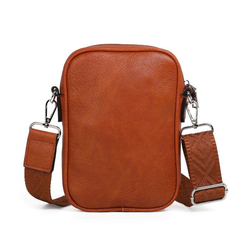 Honey mobilveske cognac - trendy mobilveske i imitert skinn