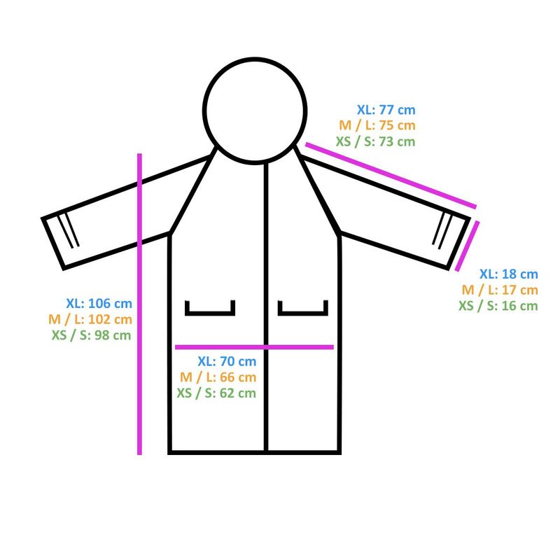 Regnfrakk - olivengrønn