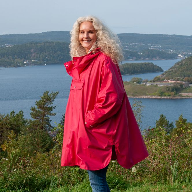 Hovedbilde Regnponcho - rosa