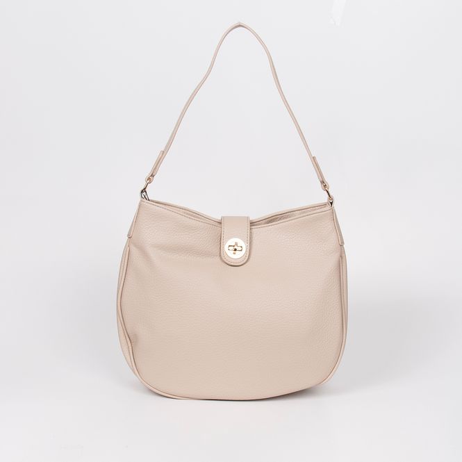Hovedbilde Iona ovalbag - beige - romslig skulderveske i ...