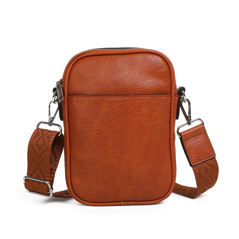 Honey mobilveske cognac - trendy mobilveske i imitert skinn