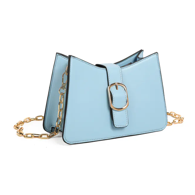Hovedbilde BOSTON clutch med spenne - lys blå