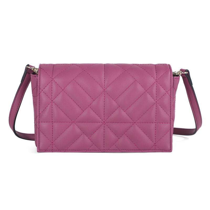 NANNA waffel clutch - mørk rosa