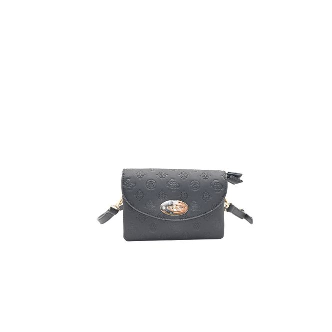 Huvudbild DANIELLE clutch svart med präglat mönster