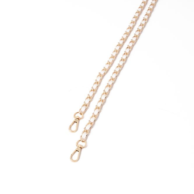 Hovedbilde Lang lenke med bånd - hvit