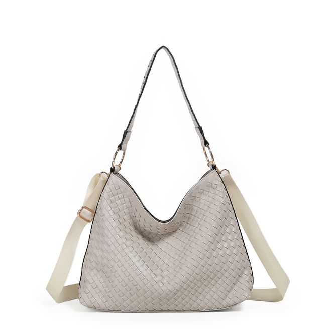 Huvudbild GAJA axelväska - beige imitationsskinn med ...