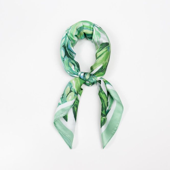 Huvudbild Liten scarf 70x70 cm - grönt abstrakt mönster