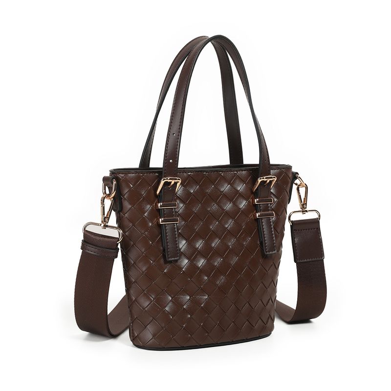 Ivy mini shopper - brun - kompakt og stilren veske