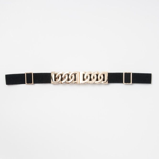 Hovedbilde Elastisk midjebelte med dekorativ gullfarget ...