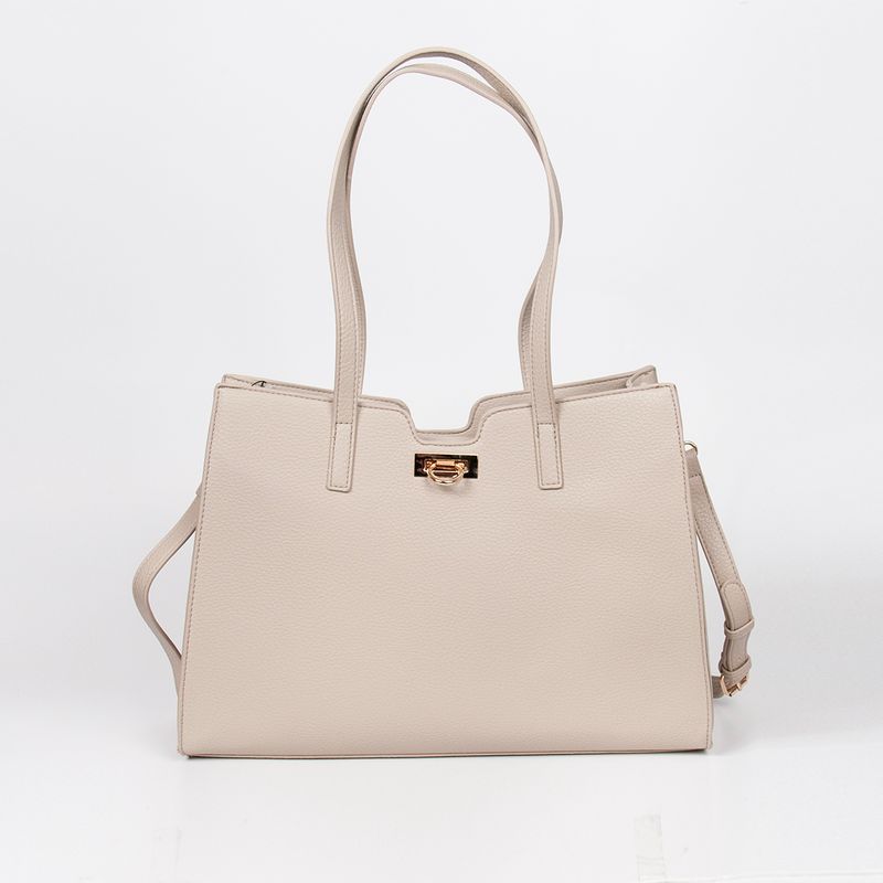 INE shopper - beige - romslig veske i tidløst design