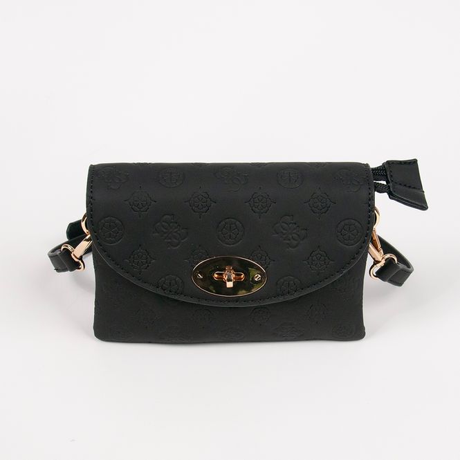Hovedbilde DANIELLE clutch svart med preget mønster