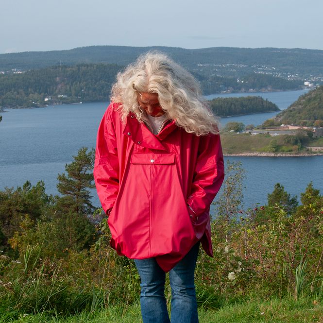 Hovedbilde Regnponcho - rosa