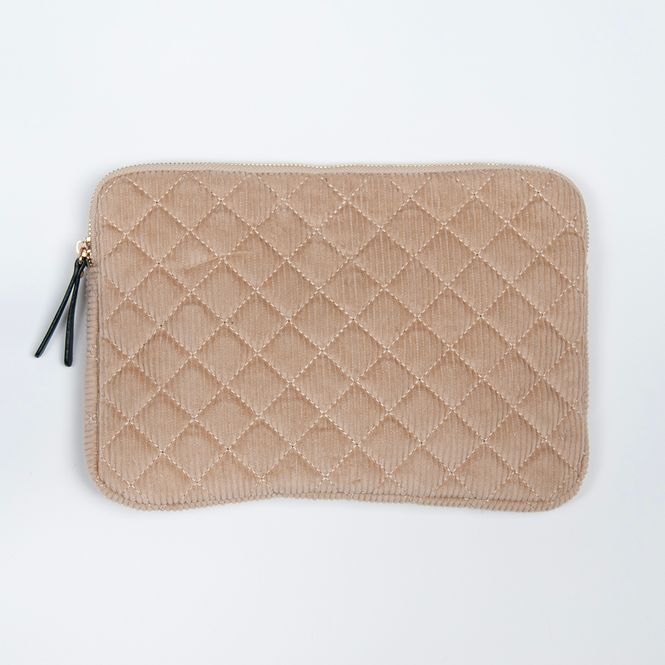Hovedbilde Nettbrett cover i kordfløyel beige