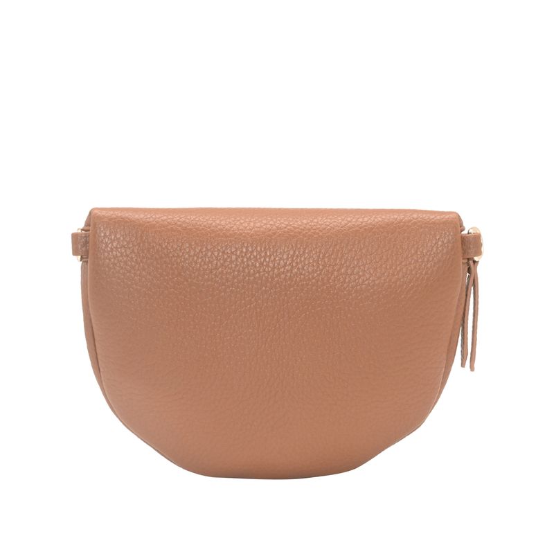 PEPPER bumbag med mønstret rem - cognac