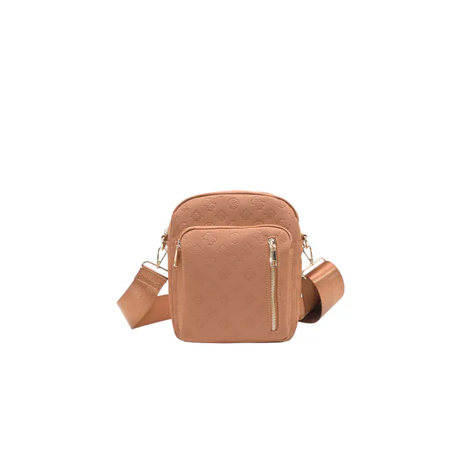 Hovedbilde Stor citybag i imitert skinn med preget mønster ...