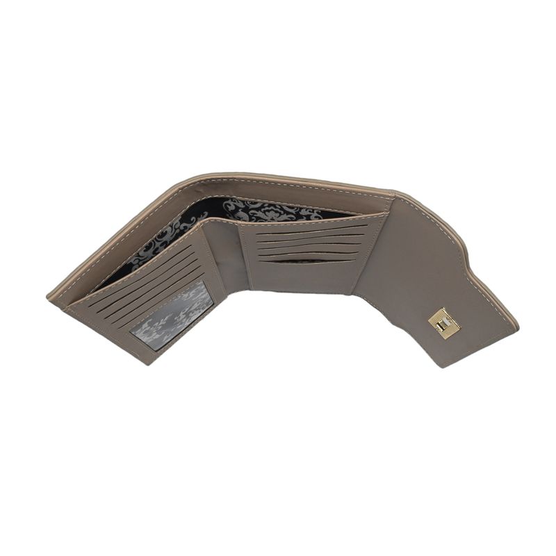 DIANA lommebok med clipslås - beige