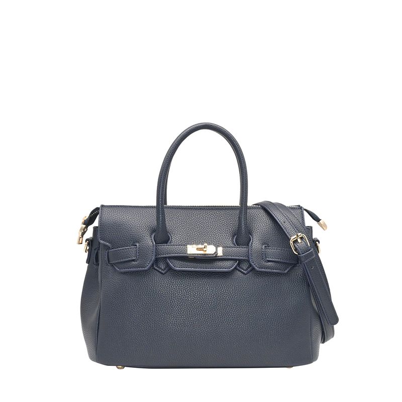 Havanna liten shopper - marine veske i imitert skinn
