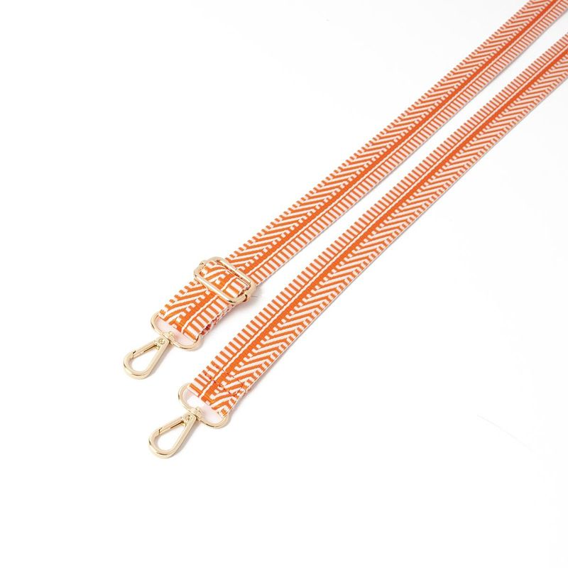 Smal tofarget skulderrem - orange