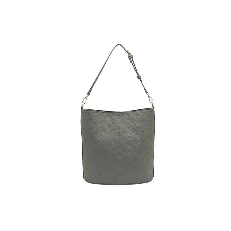 Ivory bucketbag - olivengrønn - romslig og stilren veske