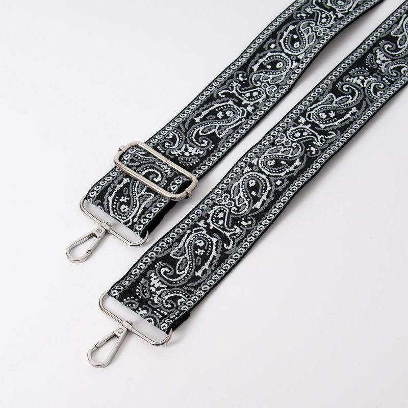 Skulderrem med bandana mønster - svart