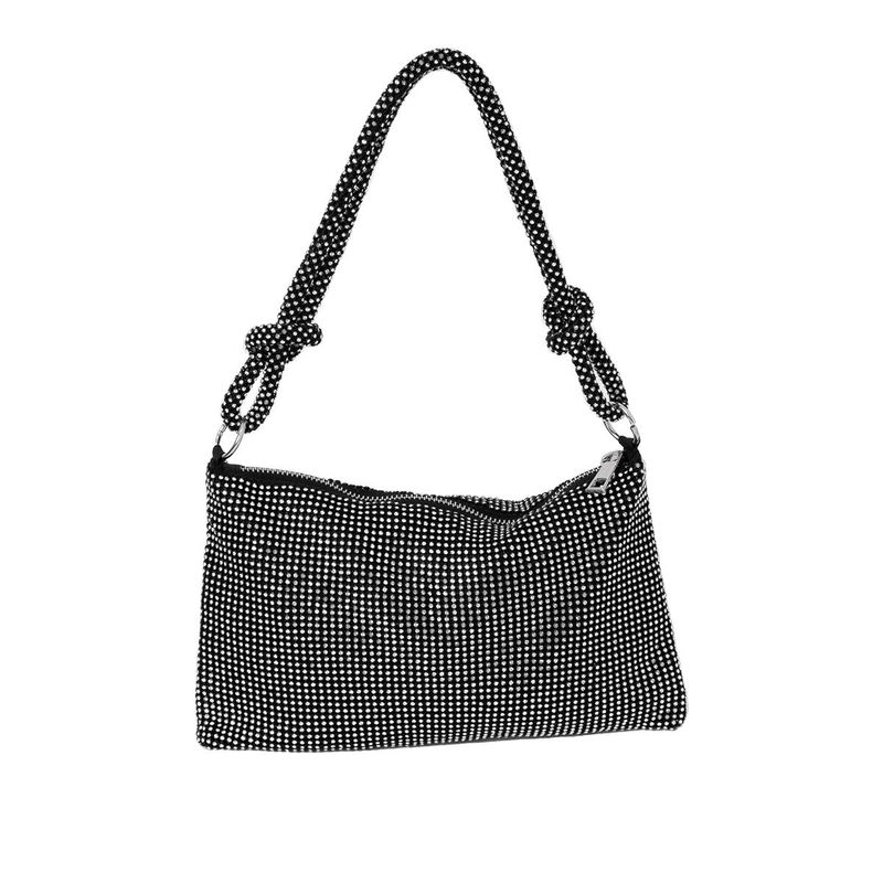 Selskapsveske med knyting - svart