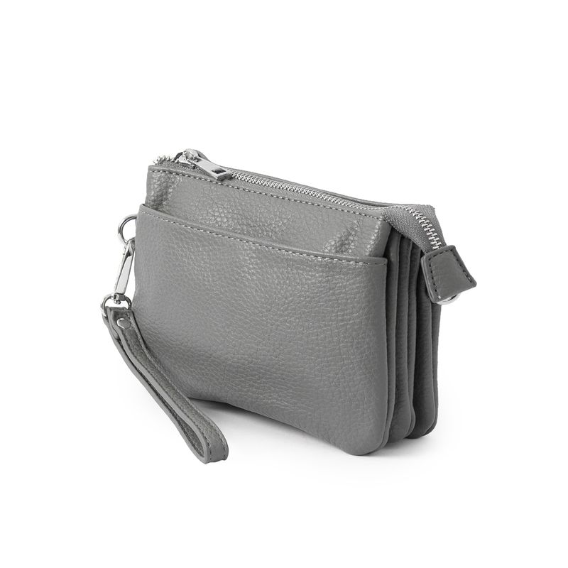 Anna clutch - lys grå