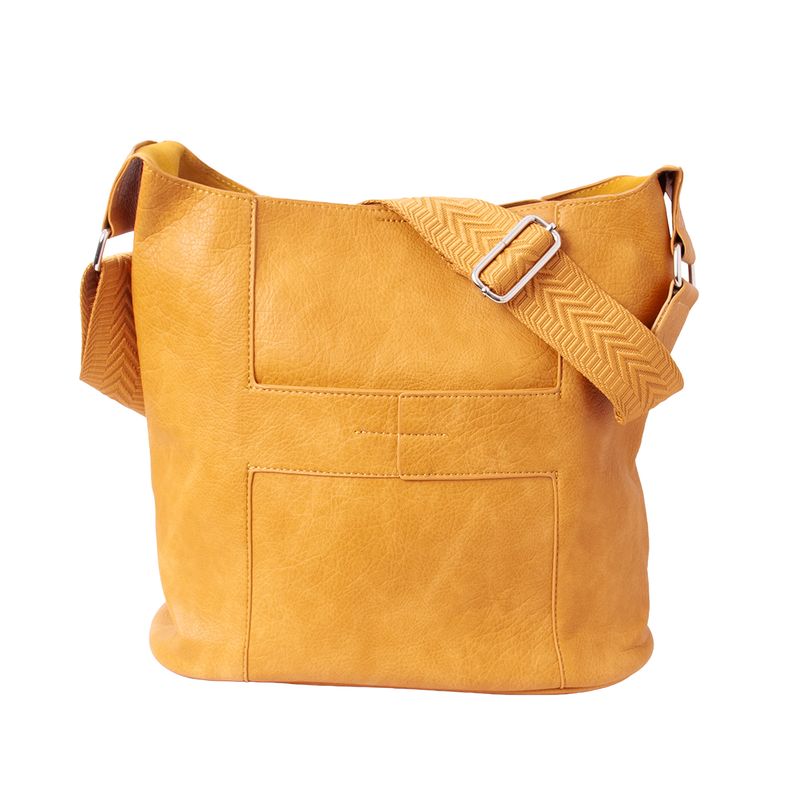 Anna stor crossbag - oker