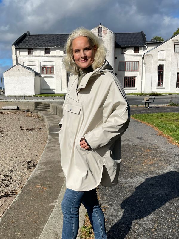 Regnponcho - offwhite