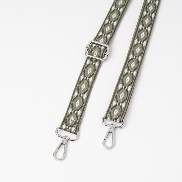 Hovedbilde Smal skulderrem grønn - mønstret justerbar ...