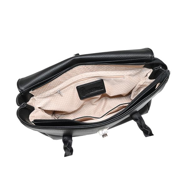 Hovedbilde Hedda shopper - svart veske i imitert skinn med ...