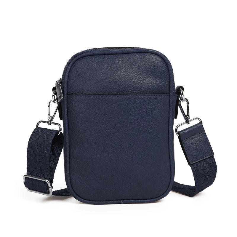 Honey mobilveske marine - liten crossbody i imitert skinn