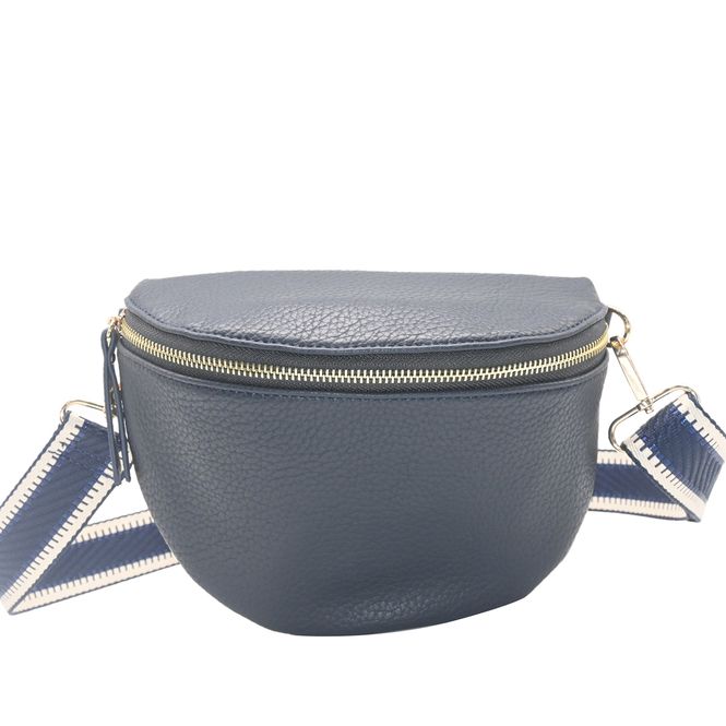 Hovedbilde PEPPER bumbag med mønstret rem - marine