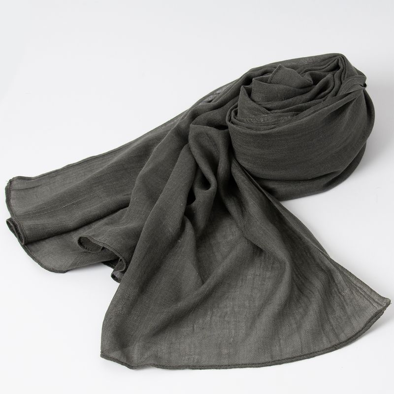 Scarf i modal - mörk kakhi