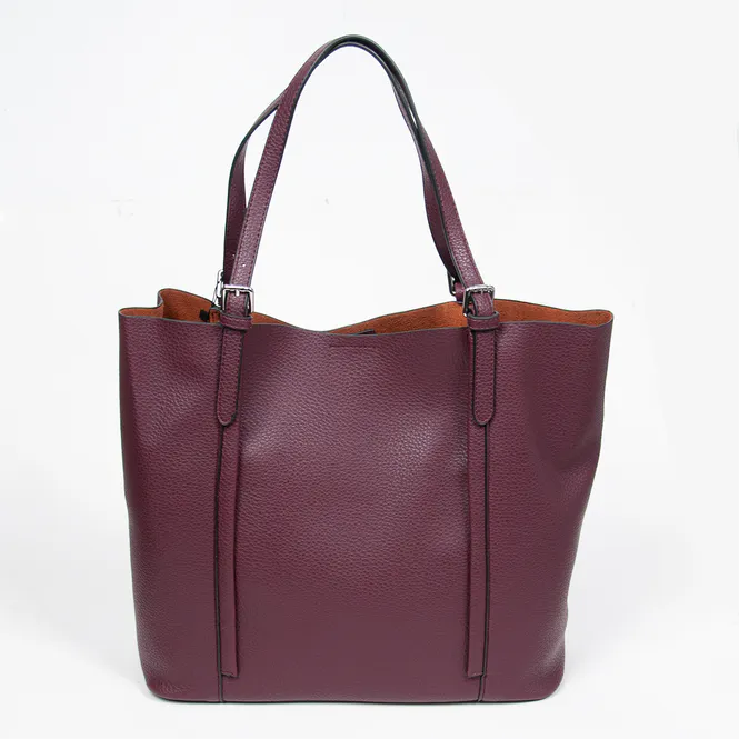 Hovedbilde Hilde shopper veske burgunder - stor tote i ...