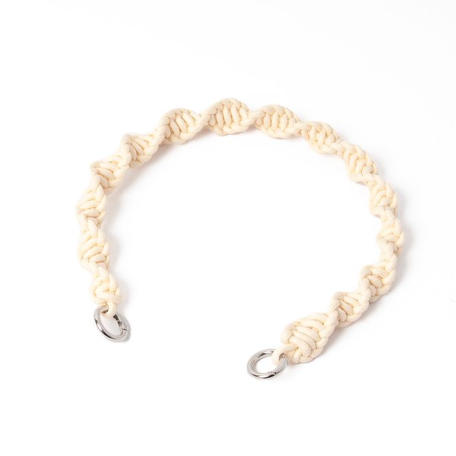 Huvudbild Kort axelrem macrame - offwhite