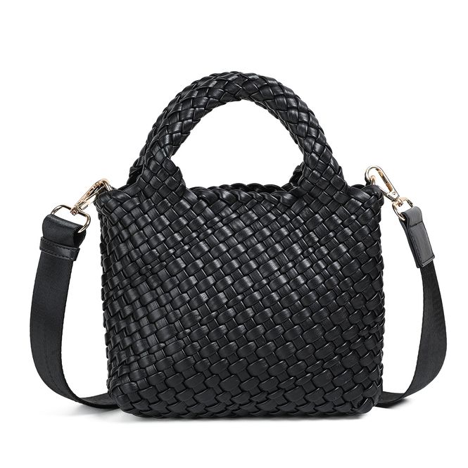 Hovedbilde EDDA flettet miniveske - svart