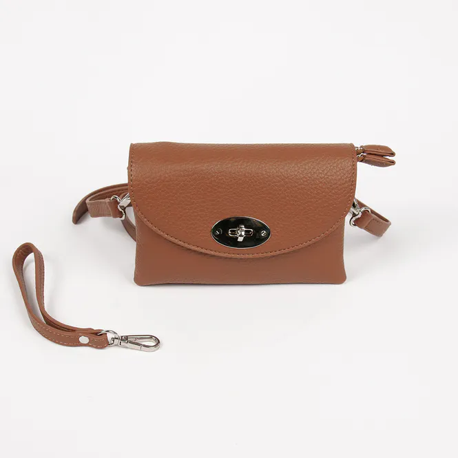 Hovedbilde DANIELLE clutch sølvfarget cognac