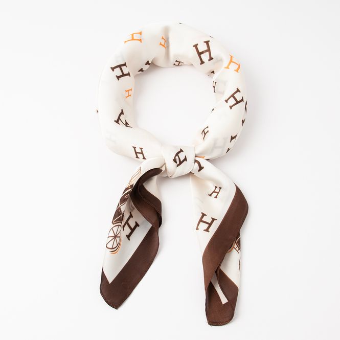 Hovedbilde Lite skjerf med H-print - offwhite